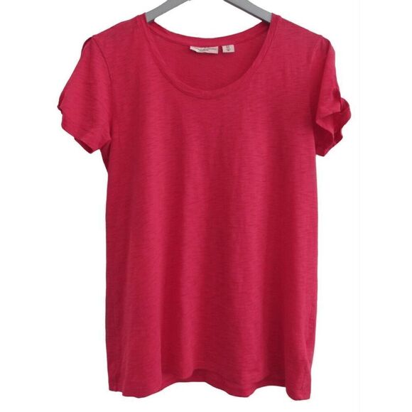 🛍️3/$15 SALE🛍️ Christian Siriano Pink Short Sleeve T-Shirt M - Picture 1 of 6